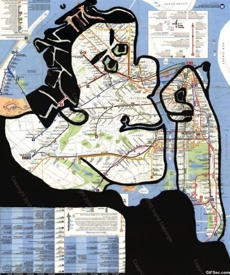 GIF - New York City Map Illustration - Viral Viral Videos