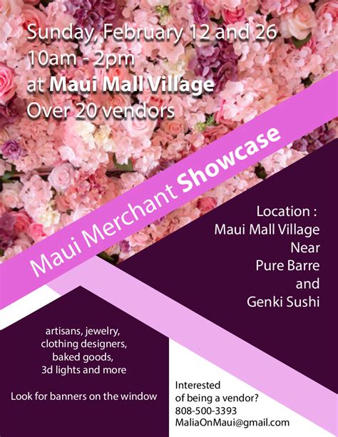 Maui Merchant Showcase Pop-Up Market | Maui Mall Village