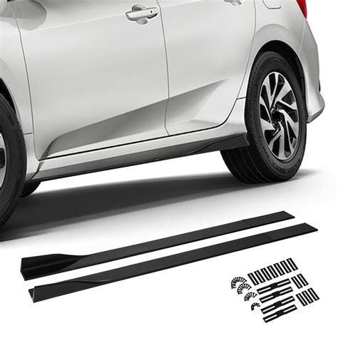 79" Universal Car Side Skirt Extension Rocker Panel Body Kit Side ...