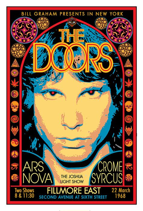 THE DOORS at the FILLMORE EAST • MARCH 1968 / davidedwardbyrdposters