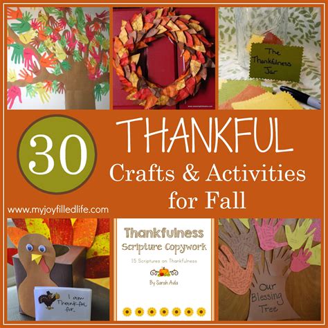 30 Thankful Crafts and Activities for Fall