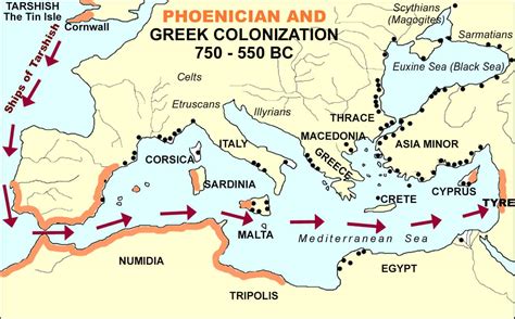 15-Greek and Phoenician Colonies 750-550BC - The Herald of Hope