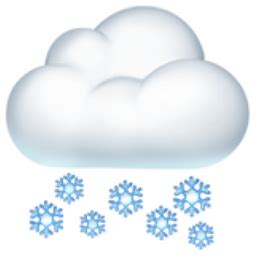 Cloud with Snow Emoji (U+1F328)