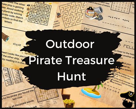 Pirate Treasure Hunt For Kids, Easter Treasure Hunt, Treasure Hunt ...