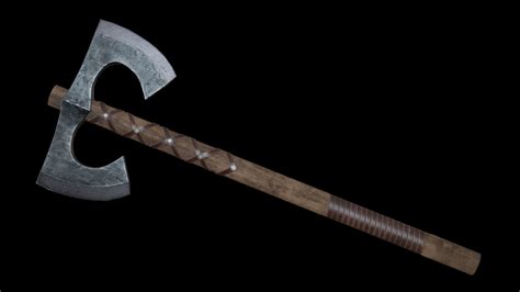 3D model game-ready Two handed AXE | CGTrader