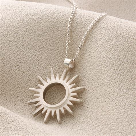 Silver Sun Necklace – soremijewelleryuk