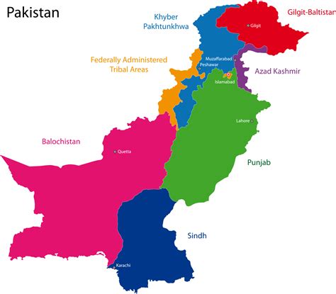 map of pakistan