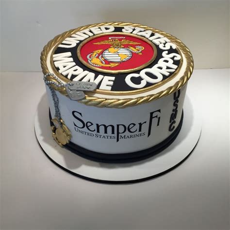 A cake for a young man going into the marines...thank... Birthday Desserts, Birthday Cake Recipe ...