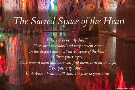 The Sacred Space of the Heart | Sacred space, Sacred, Space quotes