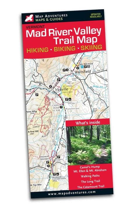 Mad River Valley Trail Map | Map Adventures – La Compagnie des Cartes ...