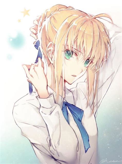 This fan art of Saber is so cool : r/fatestaynight