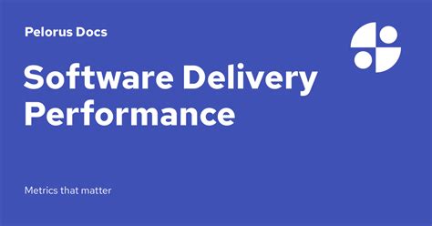 Software Delivery Performance - Pelorus Docs