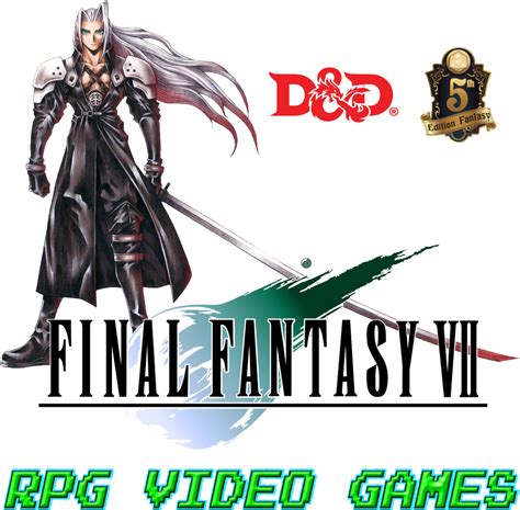 Final Fantasy 7 Sephiroth Dnd 5e - Final Fantasy Vii Character Art - Original Size PNG Image ...
