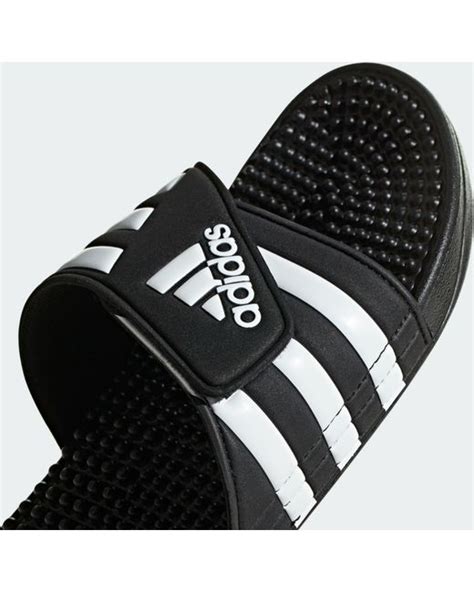 adidas Rubber Adissage Slides in Black/White (Black) for Men - Lyst