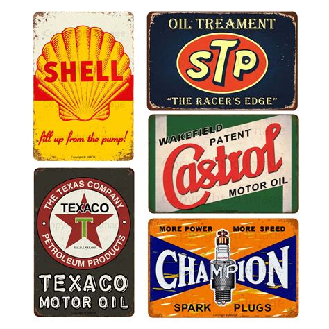 Buy Vintage Auto Motorcycle Oil oline Metal Tin Signs Retro Garage Metal Signs Old Car Shop s ...