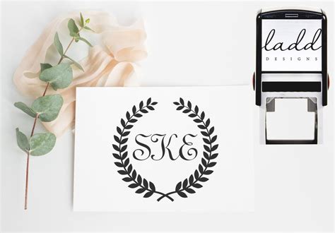 Monogram Stamp Custom Stamp Personalized Stamp Personalized - Etsy