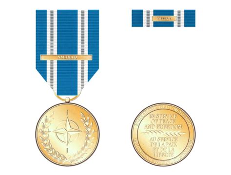 The DoD authorized eligible service members to wear medal for the NATO ...