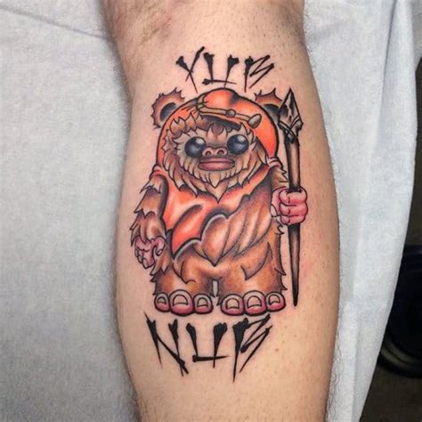 60 Ewok Tattoos For Men - Star Wars Ink Ideas