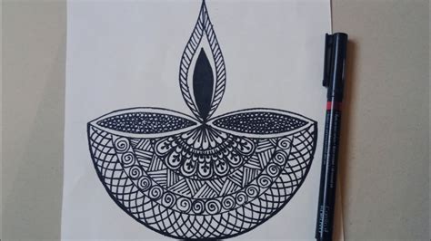 Diya Mandala Art - YouTube