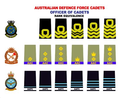 ADF (Australian Defence Force) Ranks - Cadets Diagram | Quizlet