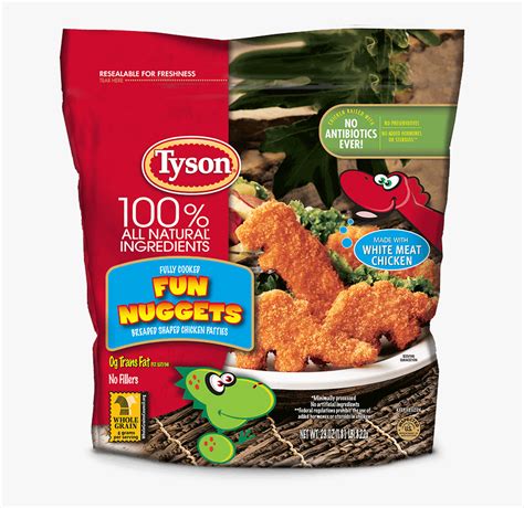 Tyson Dinosaur Chicken Nuggets, HD Png Download - kindpng