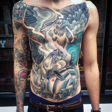 70 Griffin Tattoo Designs For Men - Mythological Creature Ideas