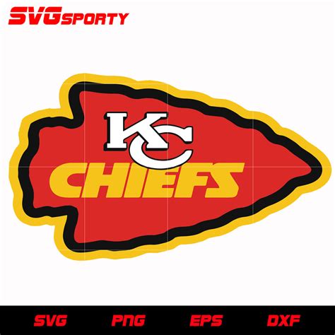 Kansas City Chiefs Logo 2 svg, nfl svg, eps, dxf, png, digital file – SVG Sporty