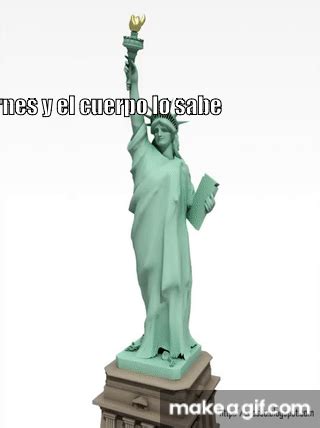 Dancing Statue of Liberty w/music on Make a GIF