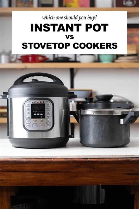 Instant Pot vs Stovetop Pressure Cooker - Which should you buy! - My Food Story