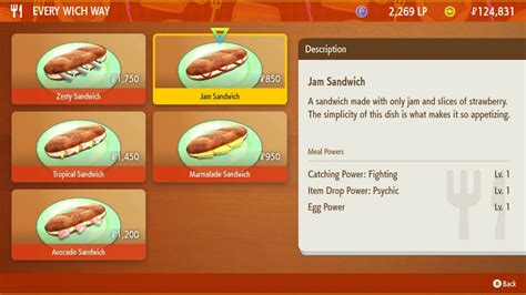 Pokemon Scarlet and Violet Sandwich Recipes: How to boost stats and encounter rates using ...