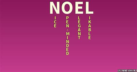 Last name meaning - noel