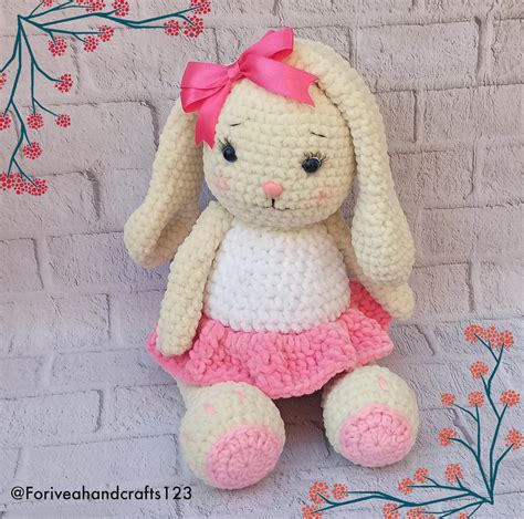 Crochet BUNNY PATTERN/ Amigurumi Cute Long Ear Bunny Pattern/ - Etsy