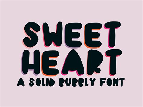 Bold Font Duo Bubbly Font Cute Font Pair Happy Fonts | Etsy