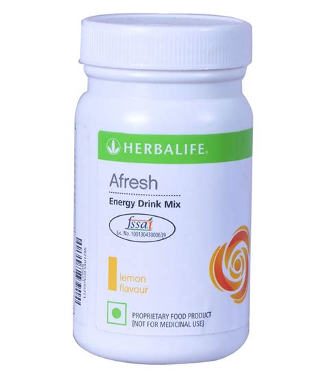 Herbalife Afresh Energy Drink Mix Lemon Flavour 50 gm : Buy Herbalife Afresh Energy Drink Mix ...