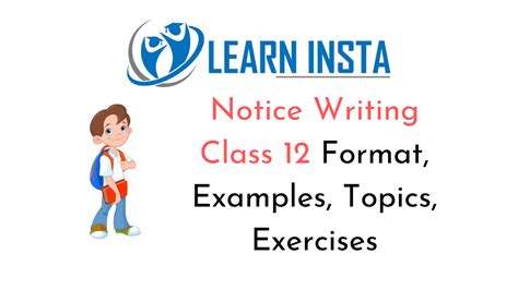 Notice Writing Class 12 Format, Examples, Questions