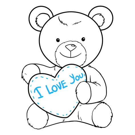 Drawings Of Love Teddy Bears