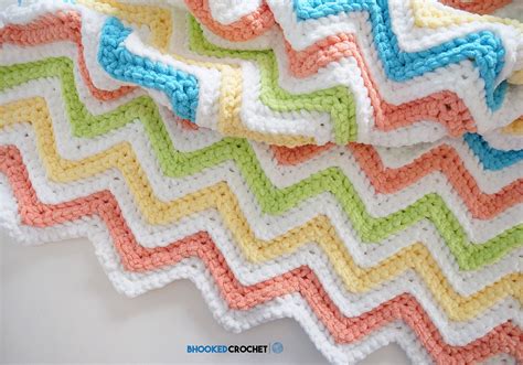 The Perfect Chevron Crochet Blanket Pattern by Yarnspirations ...