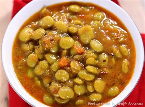 Annarasa ~ Essence of Food: Spicy Lima Bean Curry