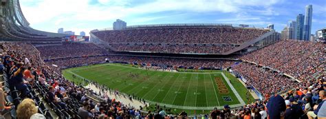 Soldier Field Panoramic View - Chicago Bears vs Green Bay Packers Game ...