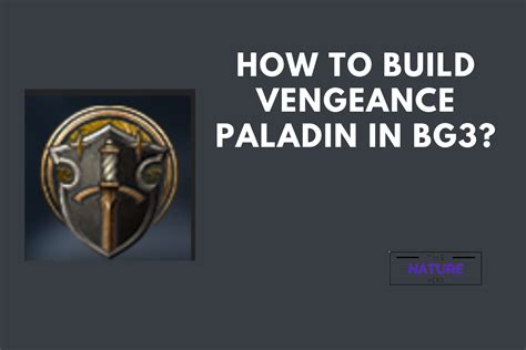 How To Build Vengeance Paladin In BG3? - The Nature Hero