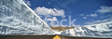 Winter Road Snow Slopes Stock Photo | Royalty-Free | FreeImages