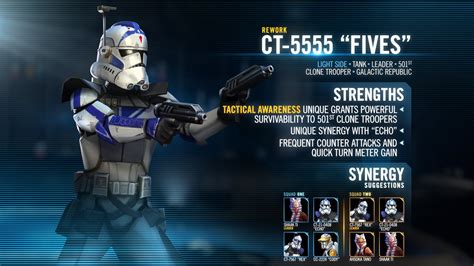 Kit Rework: CT-5555 "Fives" : SWGalaxyOfHeroes