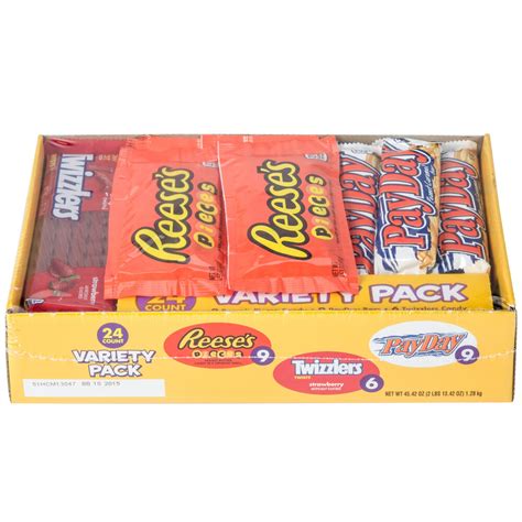 HERSHEY'S Full Size Candy Bar Variety Pack - 24 Count