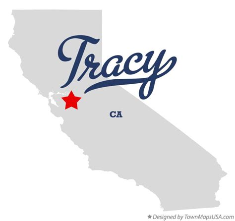 Map of Tracy, CA, California