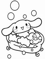 Cinnamoroll In The Bath Coloring Page  Free Printable Pages sketch template