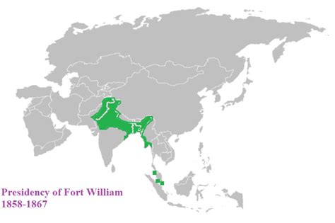 Map of Bengal Presidency - Sriti O Chetona