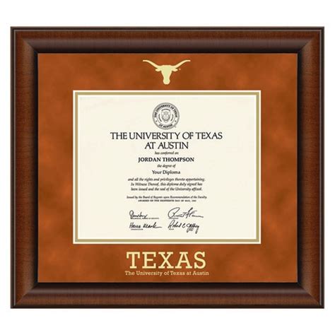 University of Texas Embossed Block Diploma Frame | Co-op