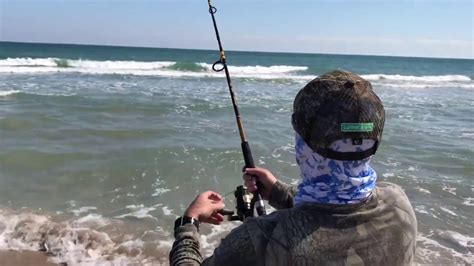 Playa Linda Beach Shore Surf Fishing in Florida - YouTube