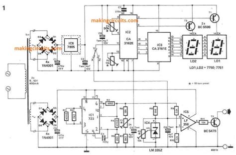 Digital Temperature Indicator Circuit