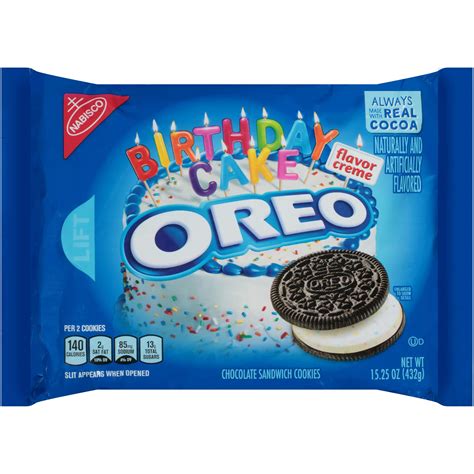 Buy OREO Birthday Cake Chocolate Sandwich Cookies, 15.25 oz Online at ...